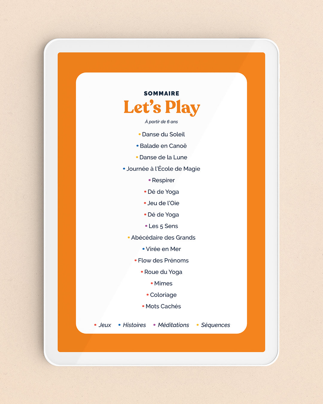 Cahier de Vacances Kids ⛱ Let's Play (E-Book)