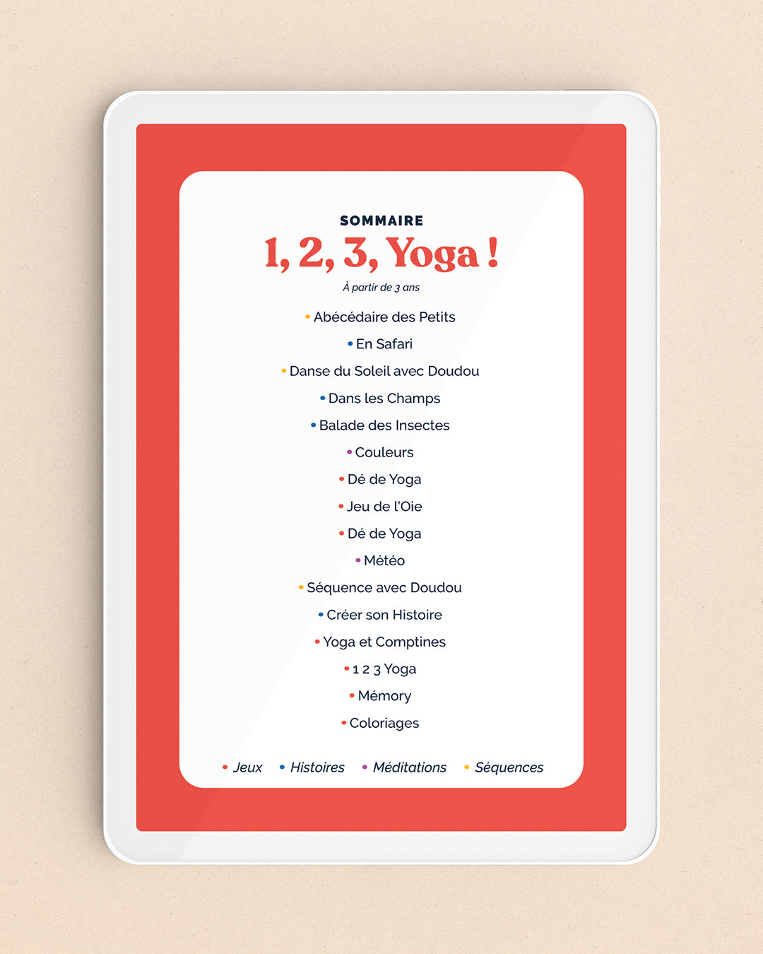 Cahier de Vacances Kids đź–Ś 1 2 3 Yoga (E-book)