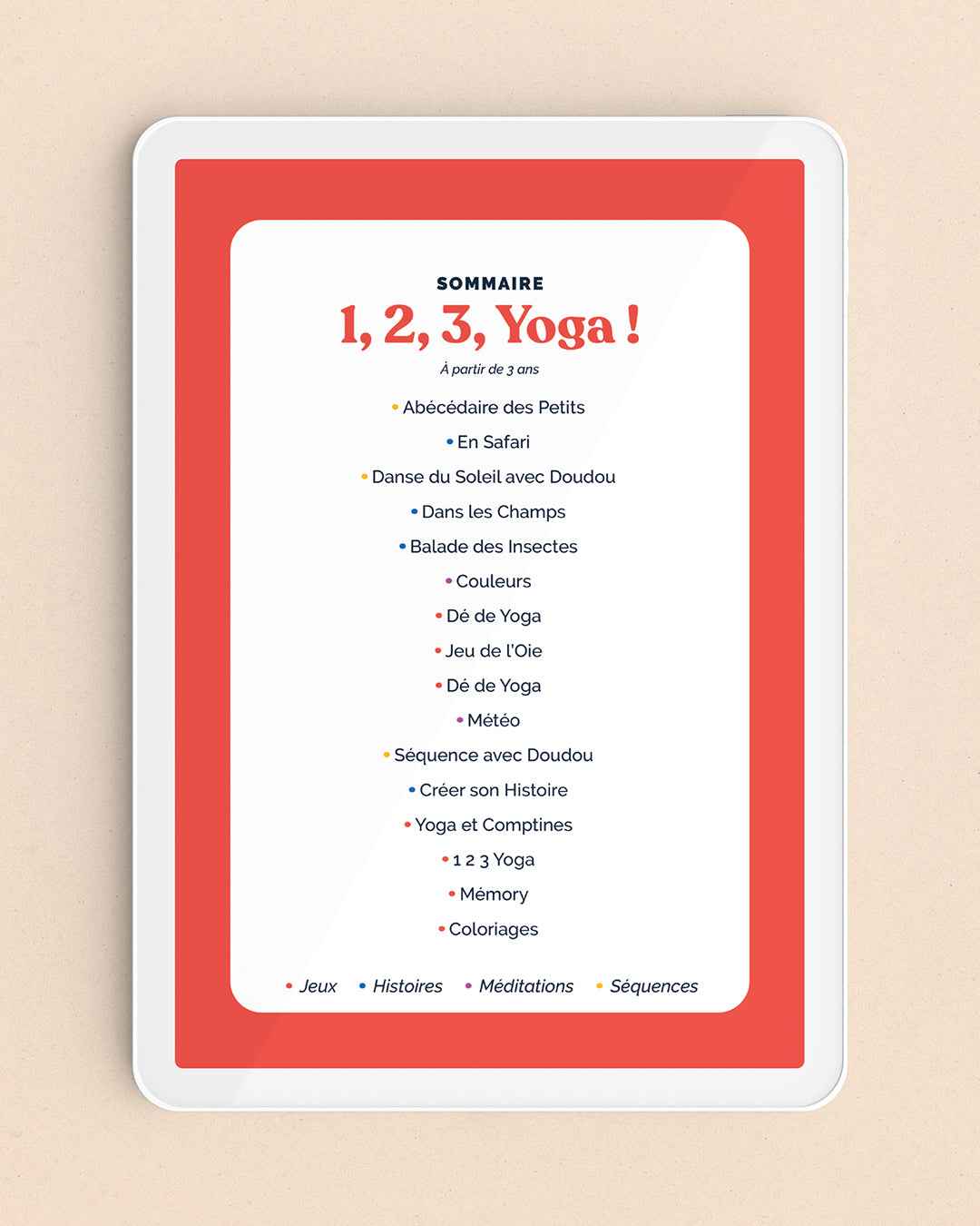 Cahier de Vacances Kids đź–Ś 1 2 3 Yoga (E-book)