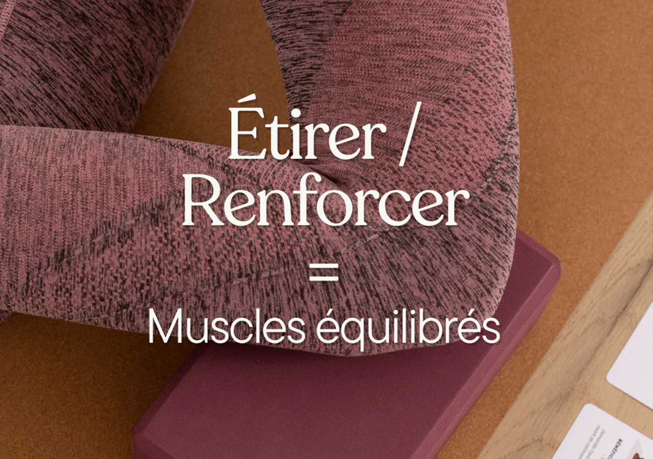 Étirer et renforcer le bas du corps - Justasana - Cartes de yoga pour pratiquer en autonomie