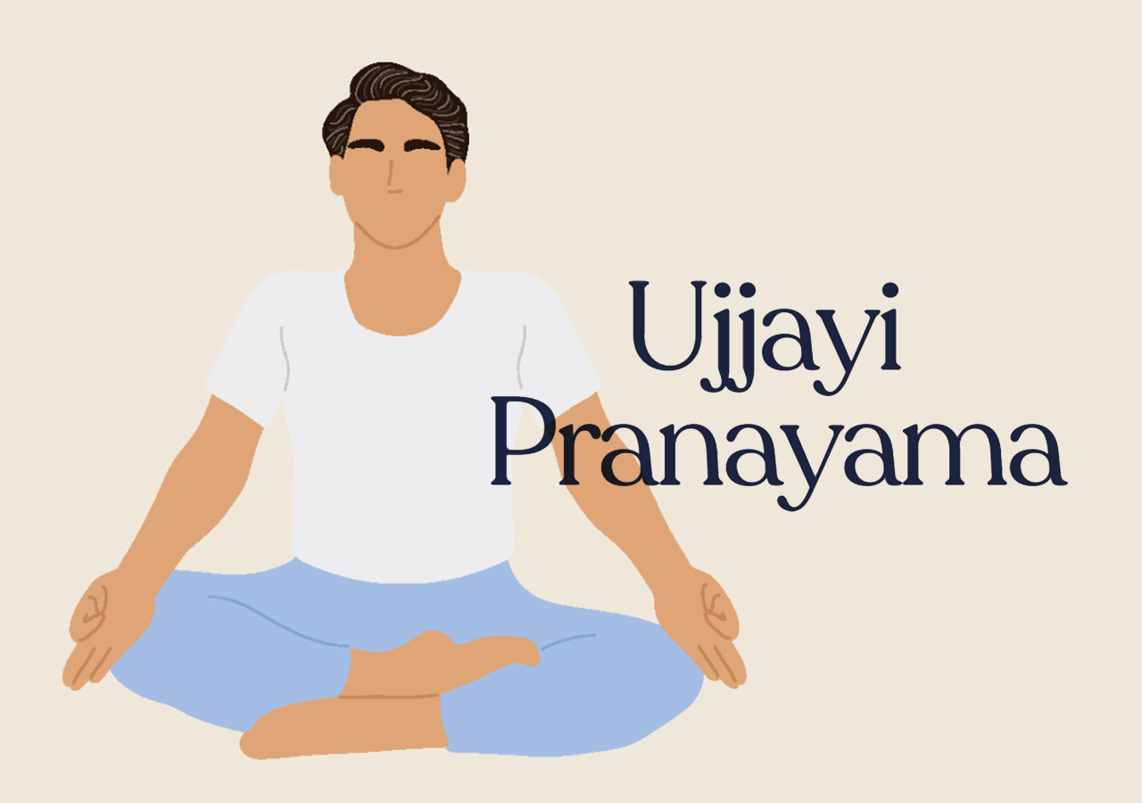 Ujjayi Pranayama - Justasana - Cartes de yoga pour pratiquer en autonomie